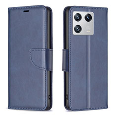 Handytasche Stand Schutzhülle Flip Leder Hülle B04F für Xiaomi Mi 13 5G Blau