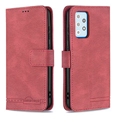 Handytasche Stand Schutzhülle Flip Leder Hülle B05F für Samsung Galaxy A52s 5G Rot