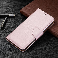 Handytasche Stand Schutzhülle Flip Leder Hülle B05F für Samsung Galaxy S21 5G Rosa
