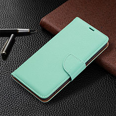 Handytasche Stand Schutzhülle Flip Leder Hülle B05F für Samsung Galaxy S21 Plus 5G Minzgrün