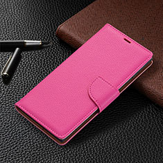 Handytasche Stand Schutzhülle Flip Leder Hülle B05F für Samsung Galaxy S21 Ultra 5G Pink