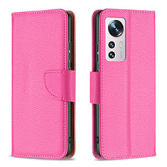 Handytasche Stand Schutzhülle Flip Leder Hülle B05F für Xiaomi Mi 12 5G Pink