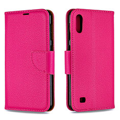 Handytasche Stand Schutzhülle Flip Leder Hülle B06F für Samsung Galaxy A10 Pink