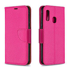 Handytasche Stand Schutzhülle Flip Leder Hülle B06F für Samsung Galaxy A20e Pink