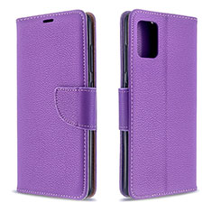 Handytasche Stand Schutzhülle Flip Leder Hülle B06F für Samsung Galaxy A51 5G Violett