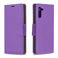 Handytasche Stand Schutzhülle Flip Leder Hülle B06F für Samsung Galaxy Note 10 5G Violett
