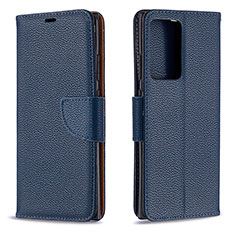 Handytasche Stand Schutzhülle Flip Leder Hülle B06F für Samsung Galaxy Note 20 Ultra 5G Blau