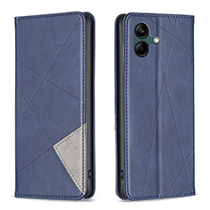 Handytasche Stand Schutzhülle Flip Leder Hülle B07F für Samsung Galaxy A05 Blau