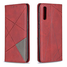 Handytasche Stand Schutzhülle Flip Leder Hülle B07F für Samsung Galaxy A50 Rot