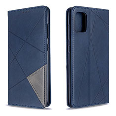 Handytasche Stand Schutzhülle Flip Leder Hülle B07F für Samsung Galaxy A51 4G Blau