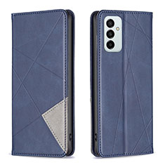Handytasche Stand Schutzhülle Flip Leder Hülle B07F für Samsung Galaxy M23 5G Blau