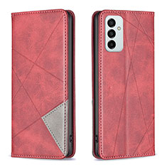 Handytasche Stand Schutzhülle Flip Leder Hülle B07F für Samsung Galaxy M23 5G Rot