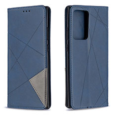 Handytasche Stand Schutzhülle Flip Leder Hülle B07F für Samsung Galaxy Note 20 Ultra 5G Blau