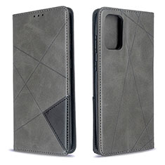 Handytasche Stand Schutzhülle Flip Leder Hülle B07F für Samsung Galaxy S20 5G Grau