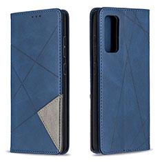 Handytasche Stand Schutzhülle Flip Leder Hülle B07F für Samsung Galaxy S20 FE 5G Blau
