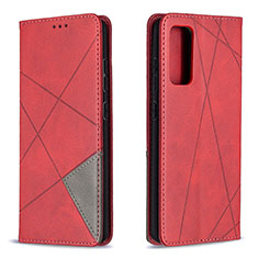 Handytasche Stand Schutzhülle Flip Leder Hülle B07F für Samsung Galaxy S20 FE 5G Rot