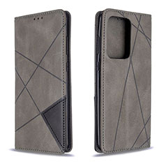 Handytasche Stand Schutzhülle Flip Leder Hülle B07F für Samsung Galaxy S20 Plus 5G Grau