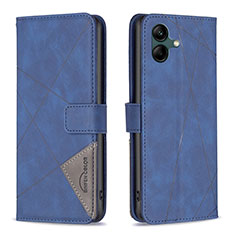 Handytasche Stand Schutzhülle Flip Leder Hülle B08F für Samsung Galaxy A05 Blau