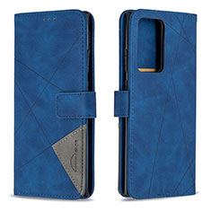 Handytasche Stand Schutzhülle Flip Leder Hülle B08F für Samsung Galaxy Note 20 Ultra 5G Blau