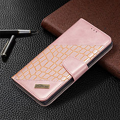 Handytasche Stand Schutzhülle Flip Leder Hülle B08F für Samsung Galaxy S22 Ultra 5G Rosa
