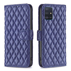 Handytasche Stand Schutzhülle Flip Leder Hülle B11F für Samsung Galaxy A51 5G Blau