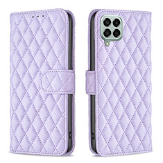 Handytasche Stand Schutzhülle Flip Leder Hülle B11F für Samsung Galaxy M33 5G Violett