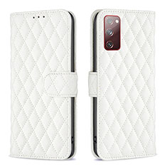 Handytasche Stand Schutzhülle Flip Leder Hülle B11F für Samsung Galaxy S20 FE 5G Weiß