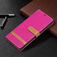 Handytasche Stand Schutzhülle Flip Leder Hülle B11F für Samsung Galaxy S21 Ultra 5G Pink