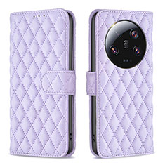 Handytasche Stand Schutzhülle Flip Leder Hülle B11F für Xiaomi Mi 13 Ultra 5G Violett