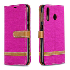 Handytasche Stand Schutzhülle Flip Leder Hülle B16F für Samsung Galaxy A40s Pink