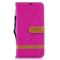 Handytasche Stand Schutzhülle Flip Leder Hülle B16F für Samsung Galaxy A50S Pink