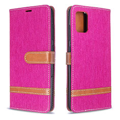 Handytasche Stand Schutzhülle Flip Leder Hülle B16F für Samsung Galaxy A51 4G Pink