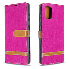 Handytasche Stand Schutzhülle Flip Leder Hülle B16F für Samsung Galaxy A71 4G A715 Pink