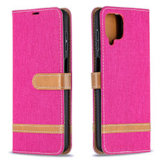 Handytasche Stand Schutzhülle Flip Leder Hülle B16F für Samsung Galaxy M12 Pink