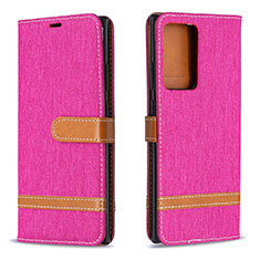 Handytasche Stand Schutzhülle Flip Leder Hülle B16F für Samsung Galaxy Note 20 Ultra 5G Pink