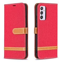 Handytasche Stand Schutzhülle Flip Leder Hülle B16F für Samsung Galaxy Quantum2 5G Rot