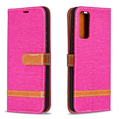Handytasche Stand Schutzhülle Flip Leder Hülle B16F für Samsung Galaxy S20 FE (2022) 5G Pink