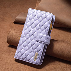 Handytasche Stand Schutzhülle Flip Leder Hülle B18F für Xiaomi Redmi 12 4G Violett
