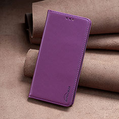 Handytasche Stand Schutzhülle Flip Leder Hülle B24F für Motorola Moto E13 Violett