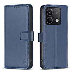 Handytasche Stand Schutzhülle Flip Leder Hülle B24F für Xiaomi Redmi Note 13 5G Blau