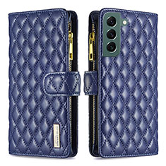 Handytasche Stand Schutzhülle Flip Leder Hülle BF1 für Samsung Galaxy S22 5G Blau