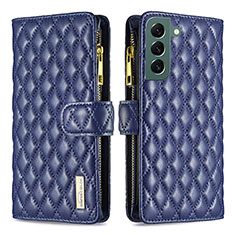 Handytasche Stand Schutzhülle Flip Leder Hülle BF1 für Samsung Galaxy S24 Plus 5G Blau