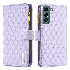 Handytasche Stand Schutzhülle Flip Leder Hülle BF1 für Samsung Galaxy S24 Plus 5G Violett