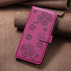 Handytasche Stand Schutzhülle Flip Leder Hülle Blumen BF2 für Oppo A74 5G Pink