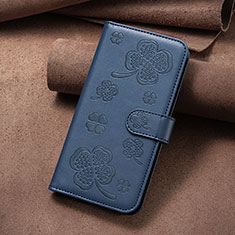 Handytasche Stand Schutzhülle Flip Leder Hülle Blumen BF2 für Xiaomi Mi 13 Ultra 5G Blau