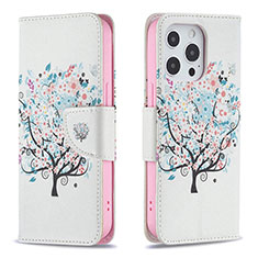 Handytasche Stand Schutzhülle Flip Leder Hülle Blumen Z02 für Apple iPhone 13 Pro Plusfarbig