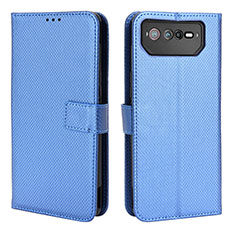 Handytasche Stand Schutzhülle Flip Leder Hülle BY1 für Asus ROG Phone 6 Pro Blau