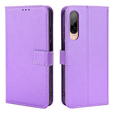 Handytasche Stand Schutzhülle Flip Leder Hülle BY1 für HTC Desire 22 Pro 5G Violett