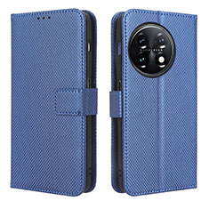 Handytasche Stand Schutzhülle Flip Leder Hülle BY1 für OnePlus 11 5G Blau