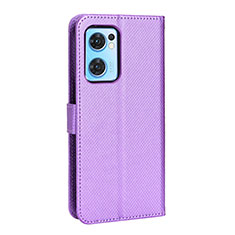 Handytasche Stand Schutzhülle Flip Leder Hülle BY1 für Oppo Reno7 5G Violett